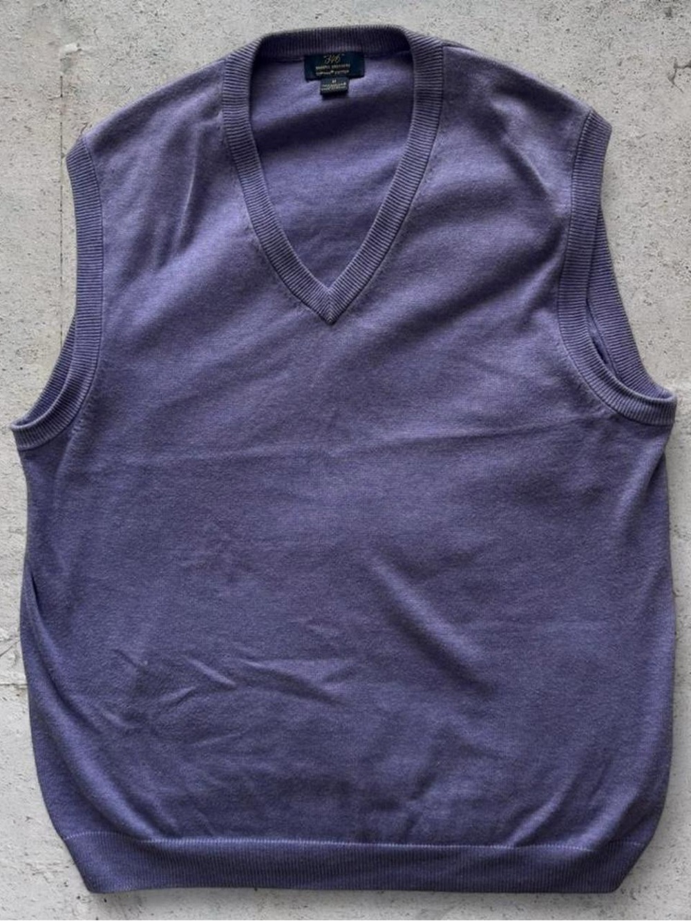 brooks brothers deep purple 346 supima cotton sweater vest